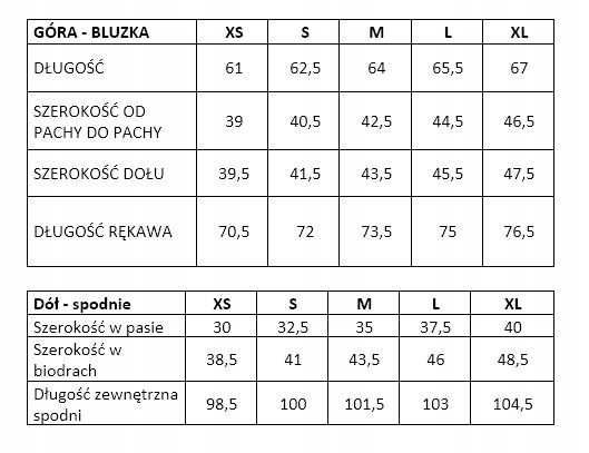 Bielizna Termoaktywna Damska Komplet Bluzka Spodnie Martes XS-XL