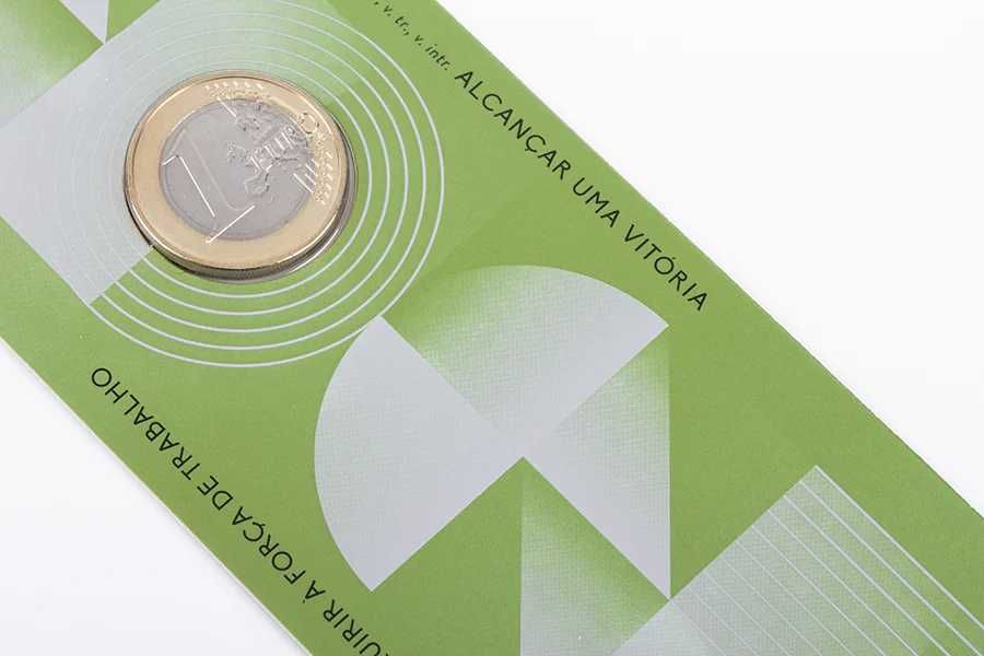 Moeda Comemorativa 1 euro Portugal 2021 FDC (Esgotada INCM)