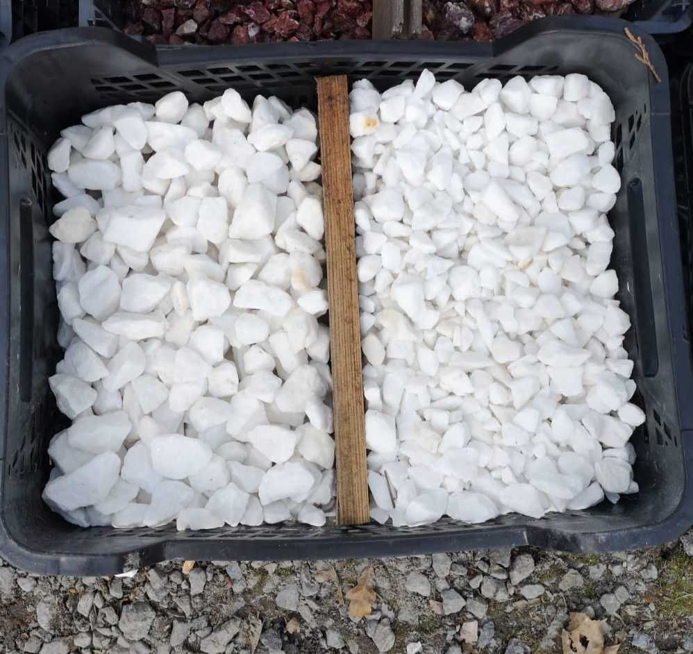 Otoczaki greckie Thassos śnieżnobiałe i grys kamień naturalny dostawa