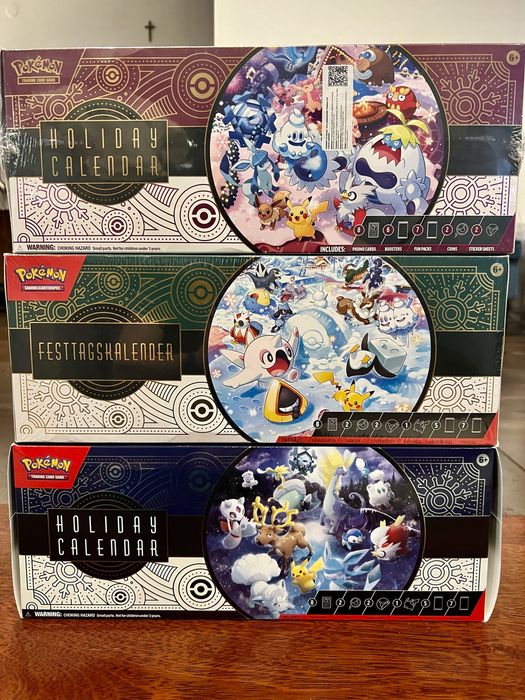 Kalendarze adwentowe POKEMON TCG x 3 2025, 2024, 2023 nowe, zapakowane
