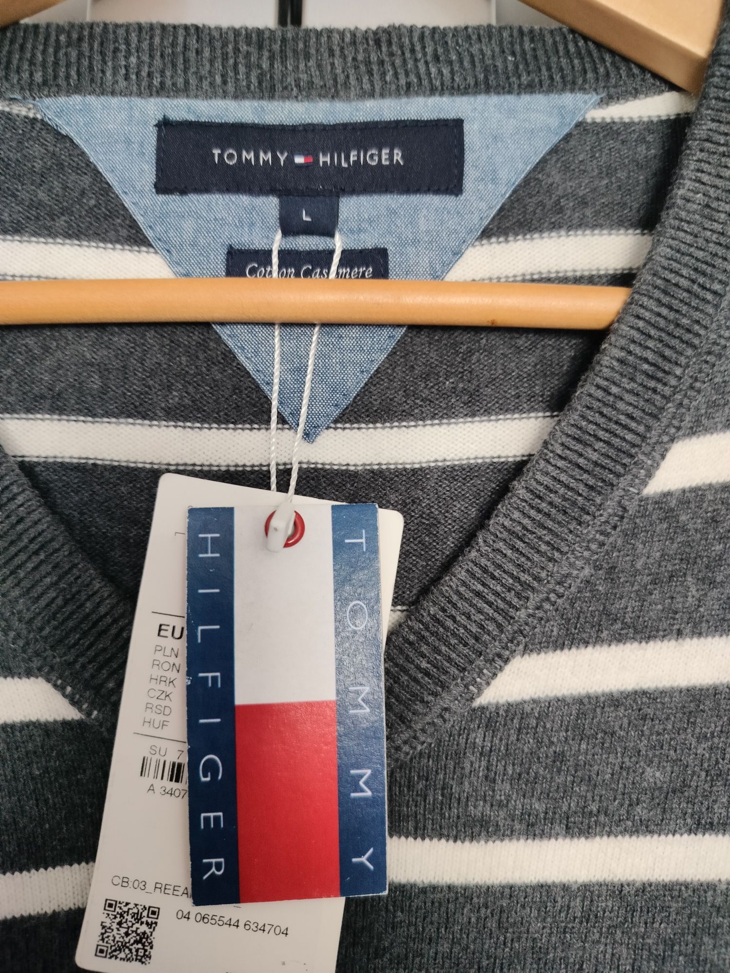 Светр кофта реглан Tommy Hilfiger L (48) cotton cashmere