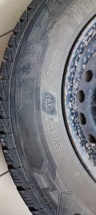 Koła zimowe fiat panda opony Barum Polaris 5 155/80 R13 - po 1 sezonie