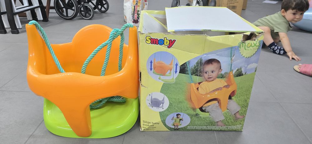 Cadeira Baloiço evolutivo Smoby nunca usado-novo