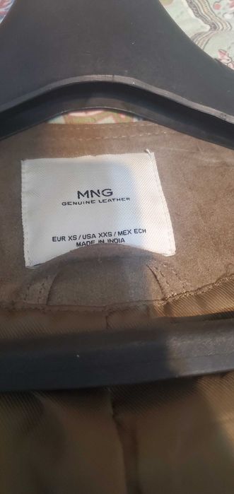 Кожана куртка Mango XS