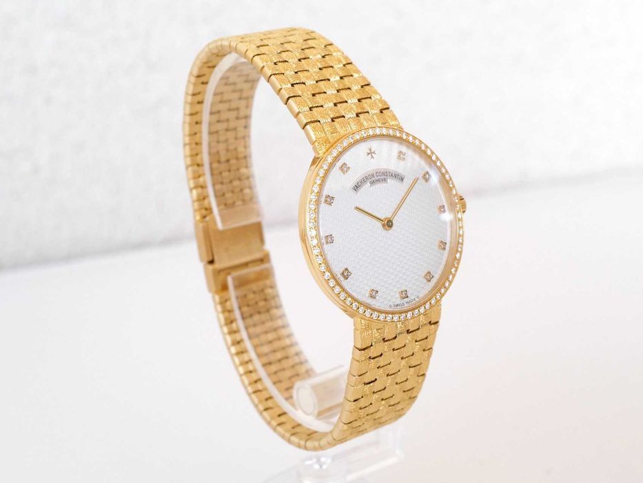 Vacheron Constantin Patrimony 18K Yellow Gold Diamonds 32mm