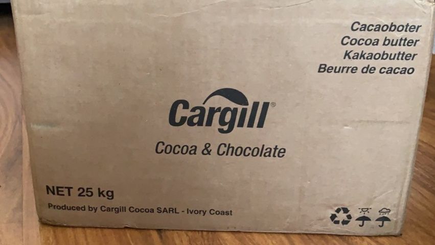 Какао масло Нидерланды сыродавленное натуральное Cargill ppp non-deo