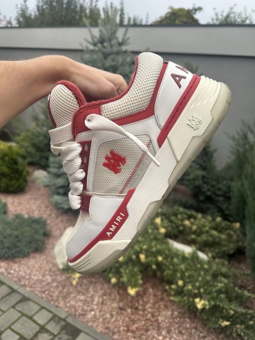 Amiri shoes white red