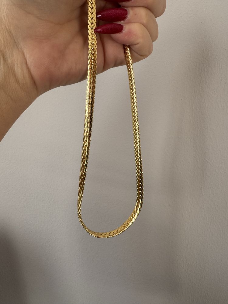 Łańcuszek naszyjnik  kolia 45 cm gruby splot
