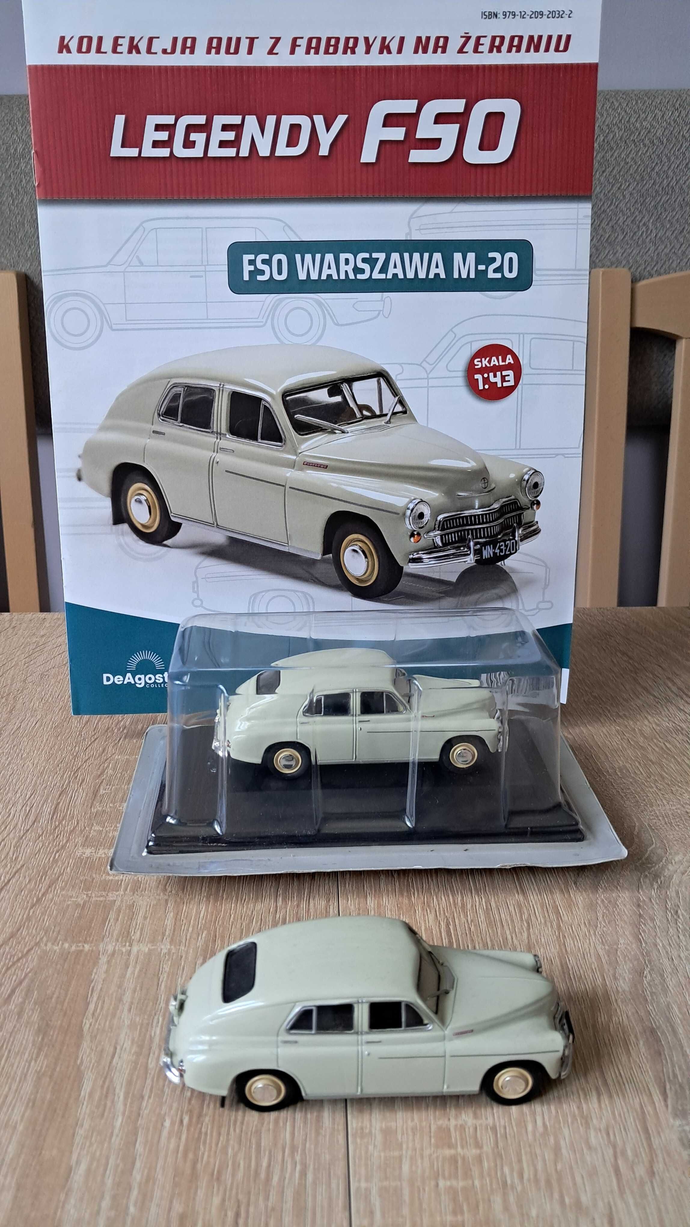 Legendy FSO Warszawa M-20 - nowy, gazetka. 1:43