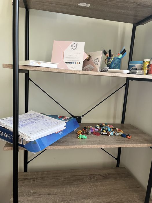 Стелаж JYSK Vandborg дуб/чорний