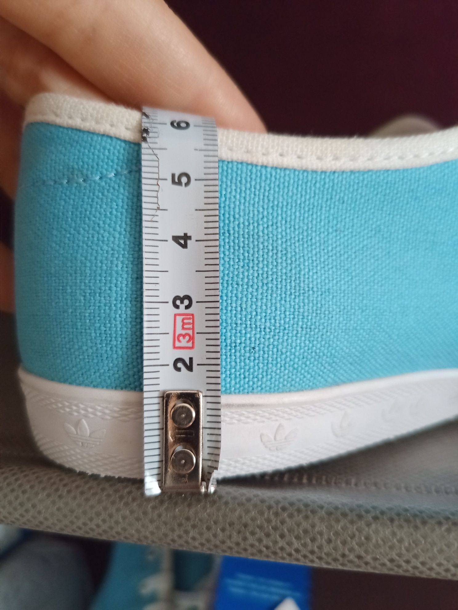 Błękitne tenisówki Adidas Adria 40 (39 ) wkładka 24,5 cm
