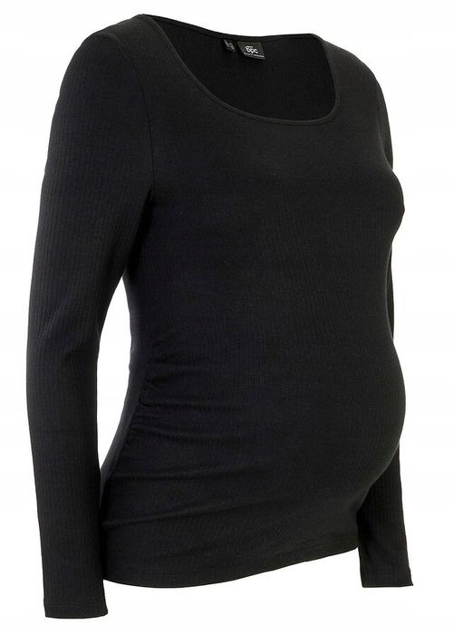 B.P.C bluzka ciążowa czarna prążkowana ^36/38