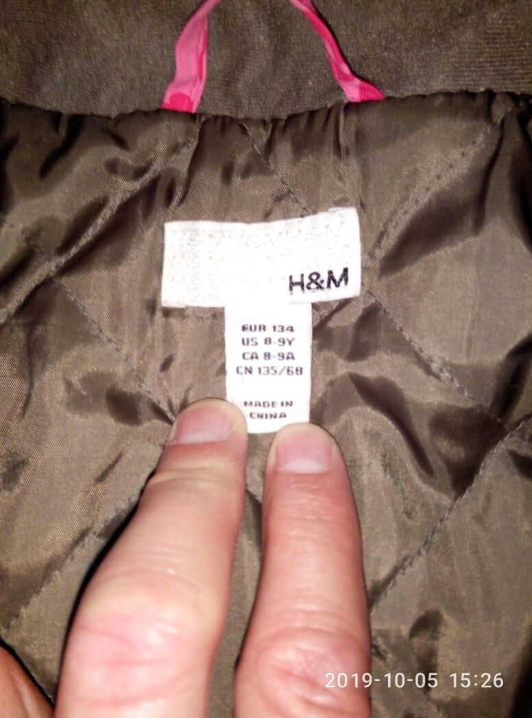 Куртка H&M осень-весна на девочку