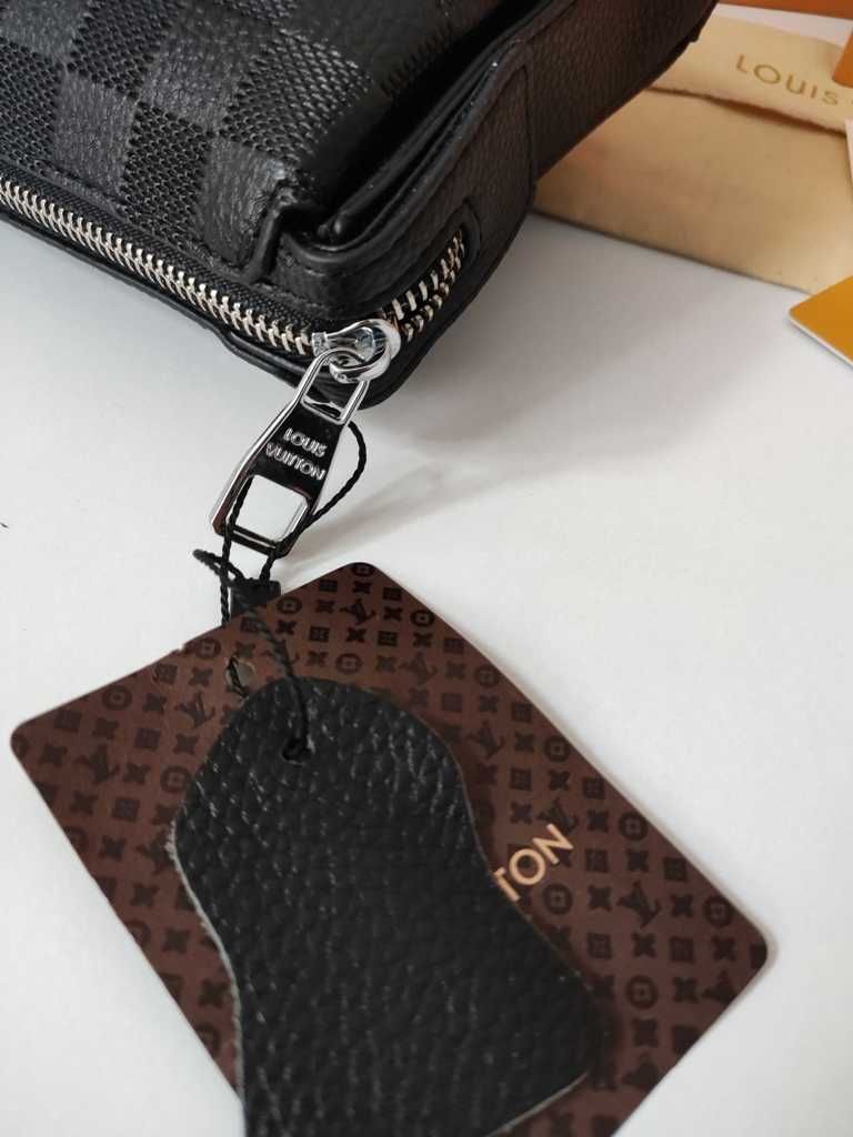 PORTFEL MĘSKI DUŻY Organizer Torebka Saszetka Louis Vuitton, 20120