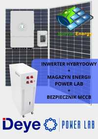 Zestaw DEYE 10kW + Power LAB 15,5 kWh + Zabezpieczenie BRUTTO