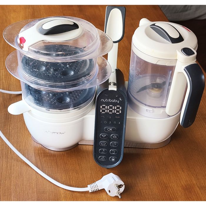 Блендер-пароварка Babymoov Nutribaby+ білий сірий