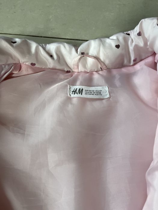 Kamizelka H&M 134/140, 8-10 lat w pudrowym różu