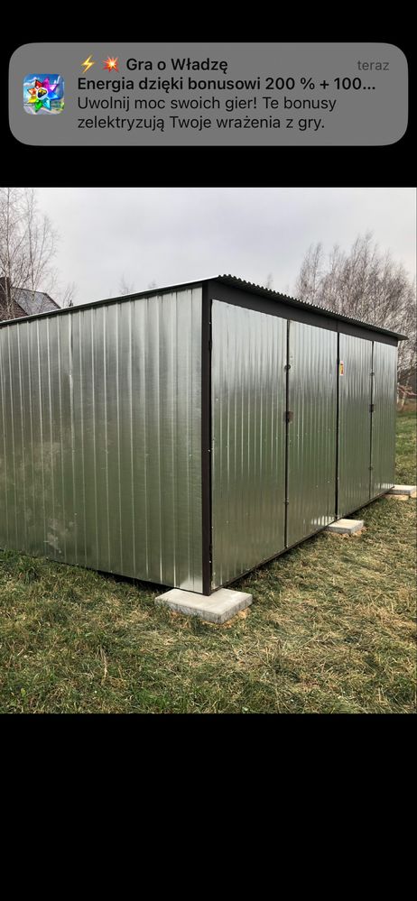 Baraz blaszak 6.5x6 m jak nowy