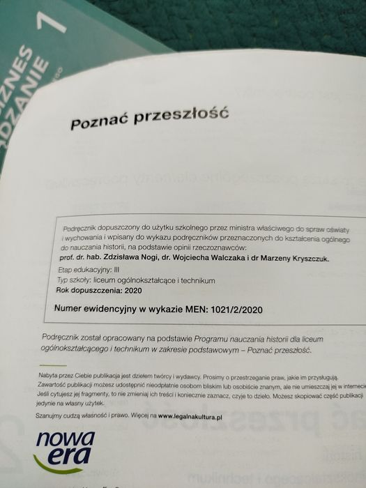Podręcznik do historii Poznać przeszłość 2