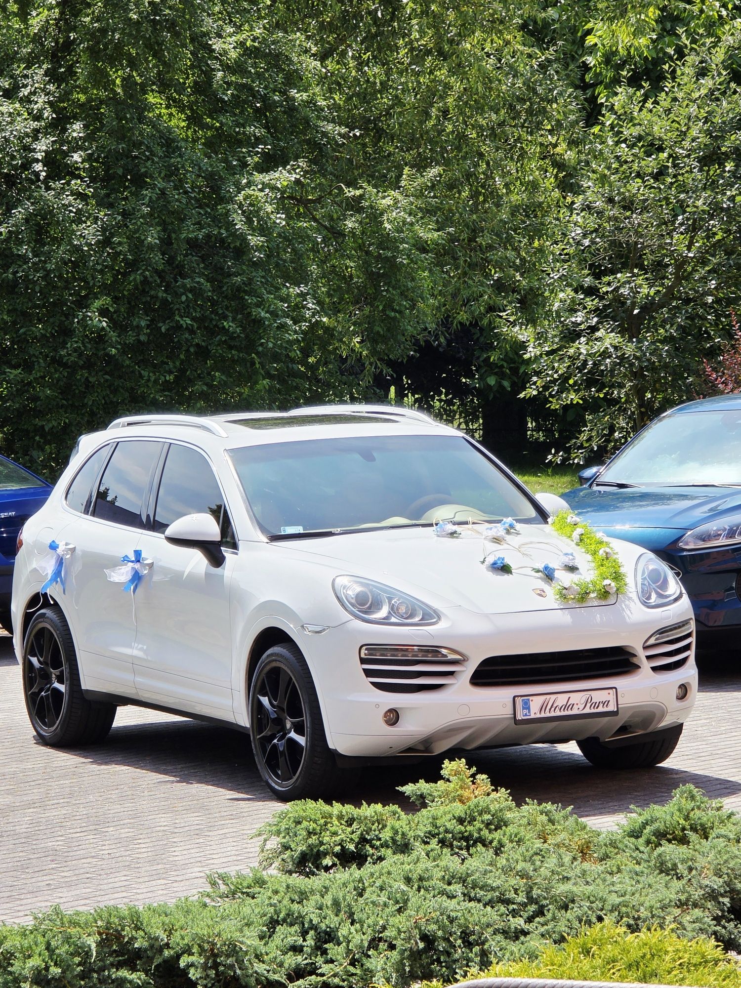 Auto samochód do ślubu wesele Białe Porsche Cayenne !