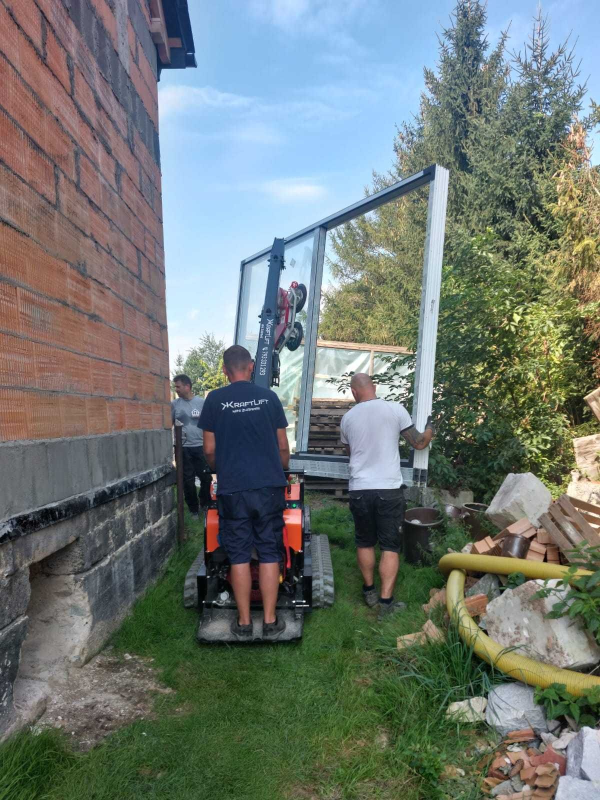 Mini żuraw BG Lift M060 – z funkcją transportu ładunku / okien / szyb