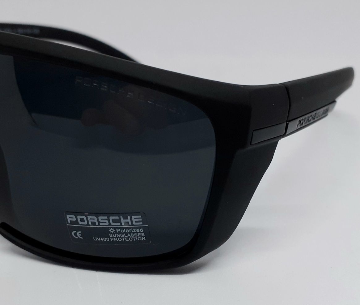 Porsche Design стильные мужские очки на большое лицо черный мат поляр