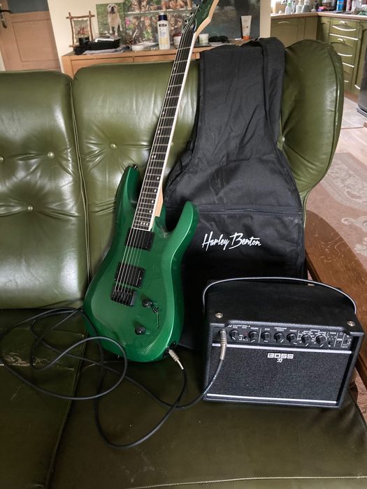 zestaw gitara Harley Benton R-446 + piec Boss Katana Mini X