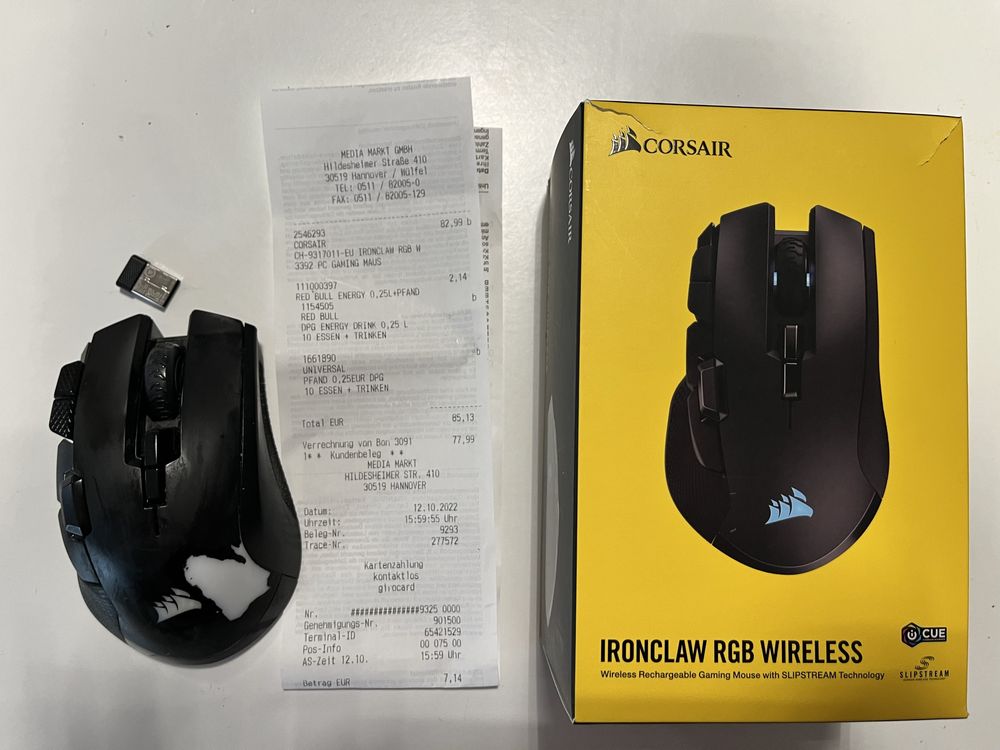 Mysz Corsair Ironclaw RGB Wireless