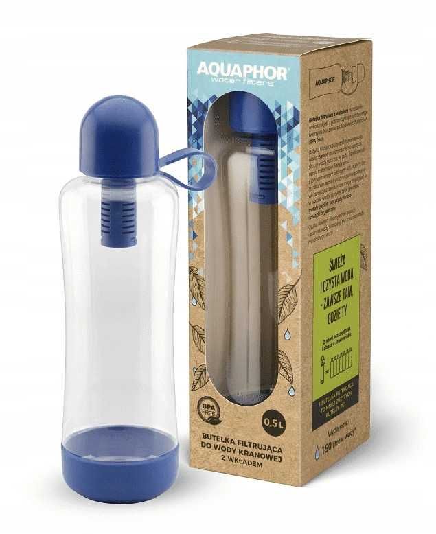 Nowa Butelka filtrująca do wody AQUAPHOR 0,5L +3 Filtry