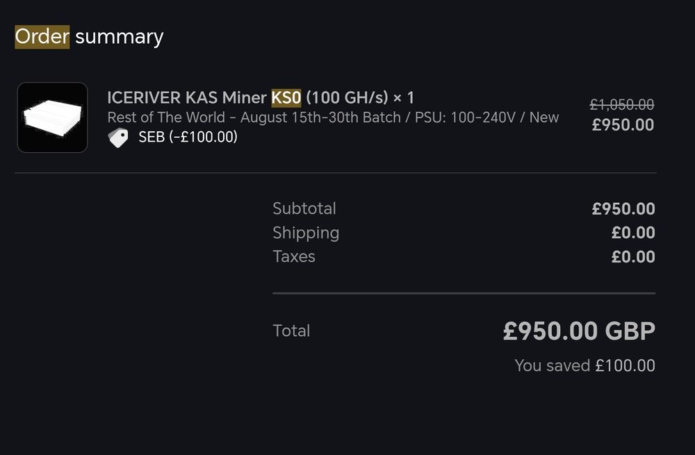 Kaspa Miner KS0 – 100 GH/s PSU and Fan64284429586178122
