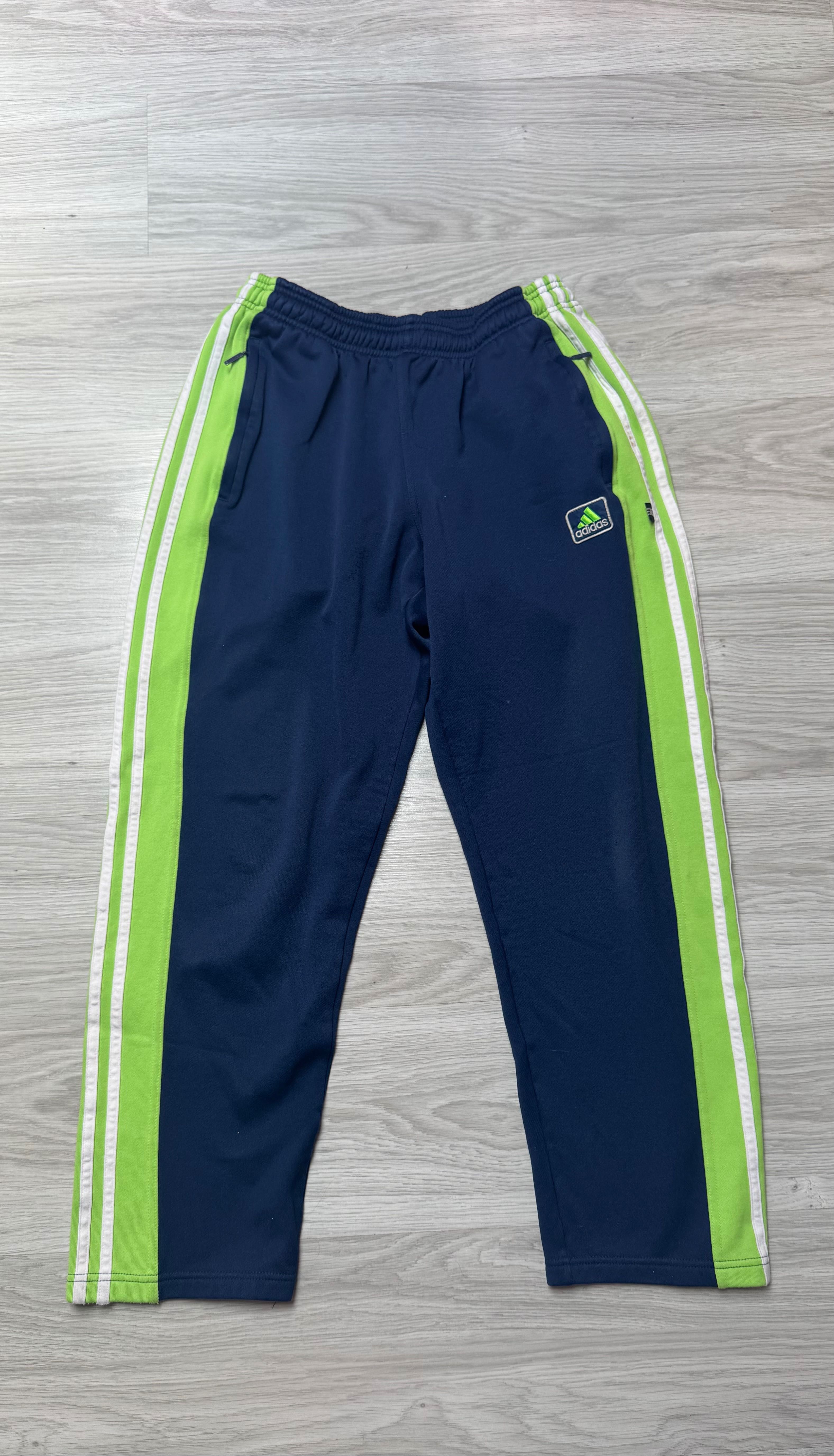 Spodnie dresowe dresy Adidas vintage retro szeroka nogawka y2k baggy M