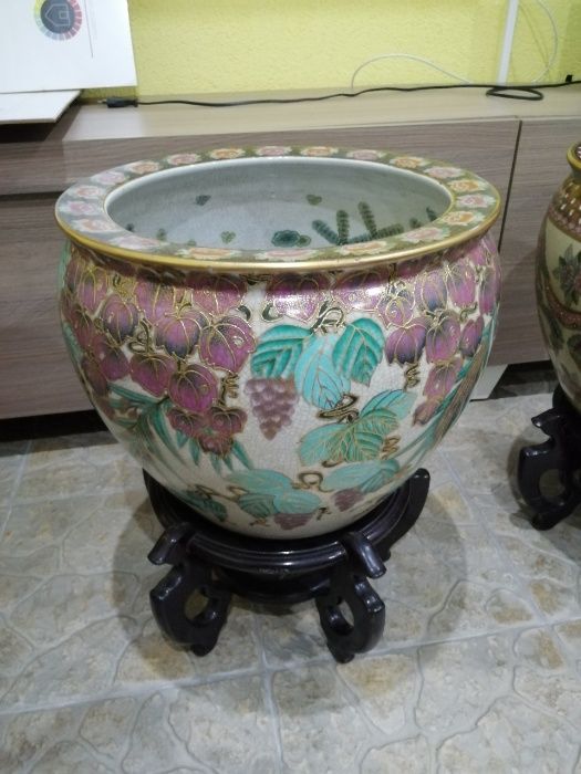 Vaso / cachepot porcelana chinesa
