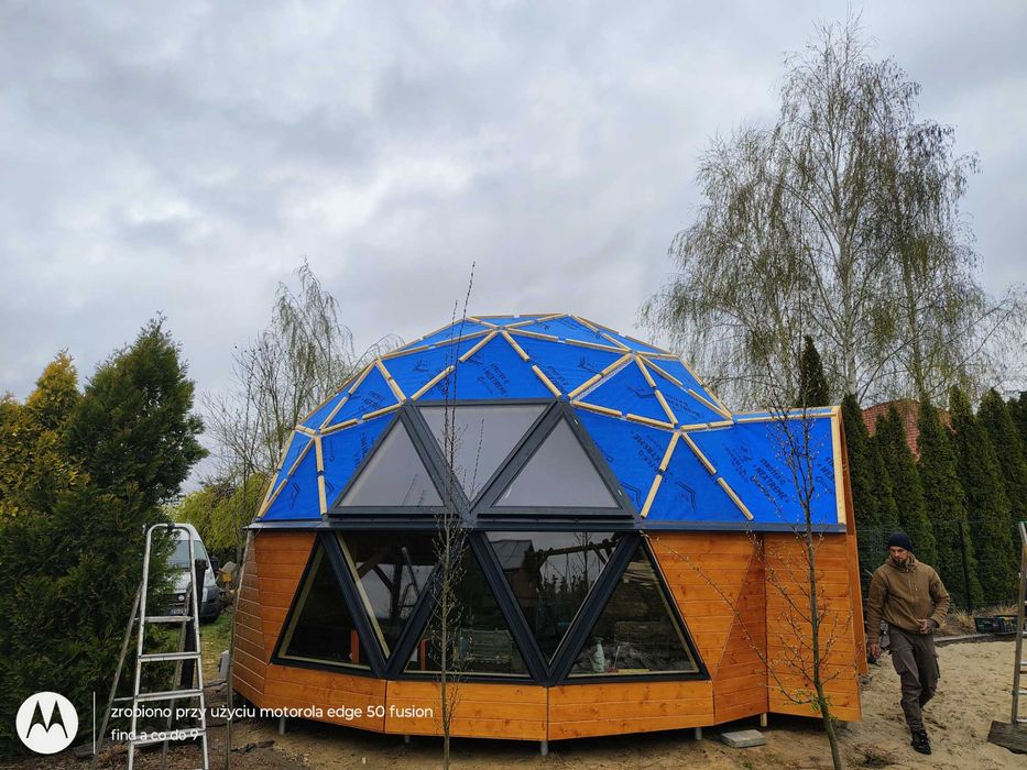 Kopuła całoroczna, glamping, domek letniskowy sala warsztatowa