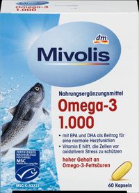 Риб'ячий жир Mivolis Omega-3  60 капсул