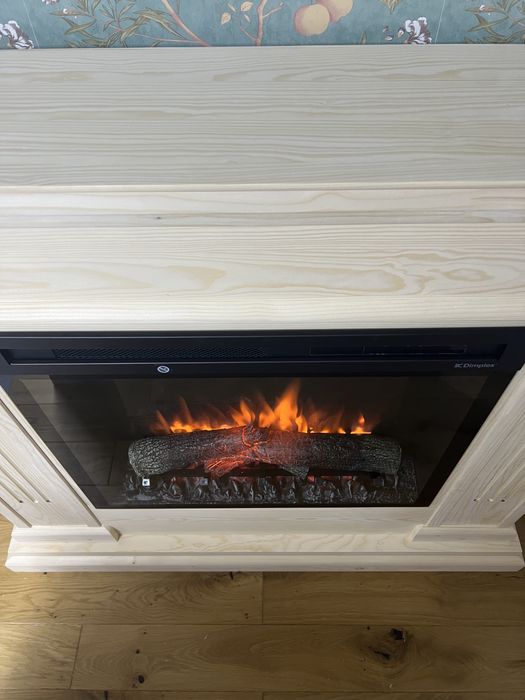 Kominek z DREWNA wkład elektryczny Dimplex eko boho rustic Wonder/LS