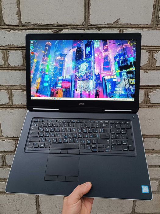 17.3" 6гб відеокарта, ноутбук DELL i7 7820HQ/32/1000gb/P3000 6gb