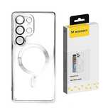 Etui Wozinsky Electroplated Magsafe na Samsung Galaxy S24 FE - srebrne