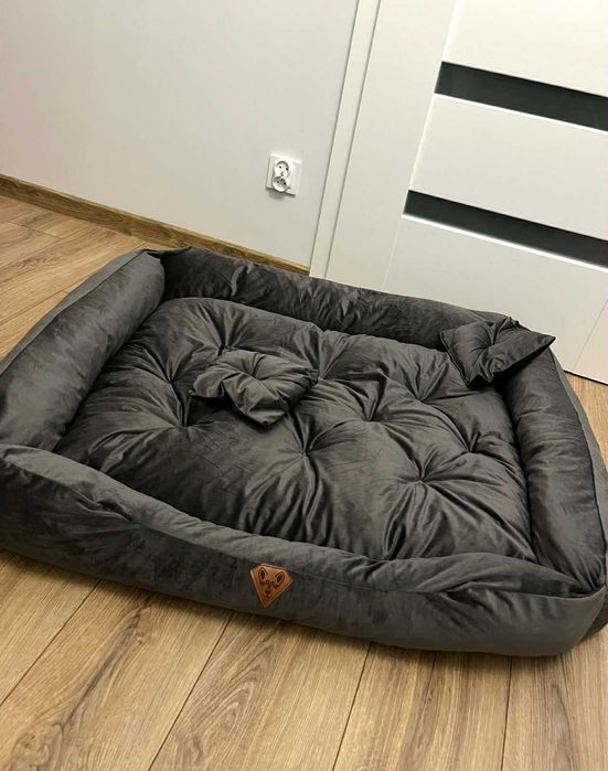 Legowisko welurowe dla psa 120x90 premium fancy dogbed wodoodporne