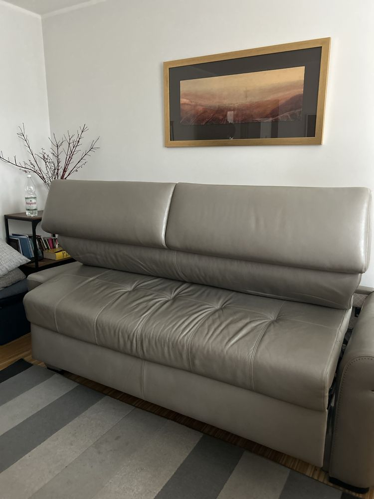 Mega okazja! Kanapa sofa łóżko Kler skorzane rozkladane elektrycznie!