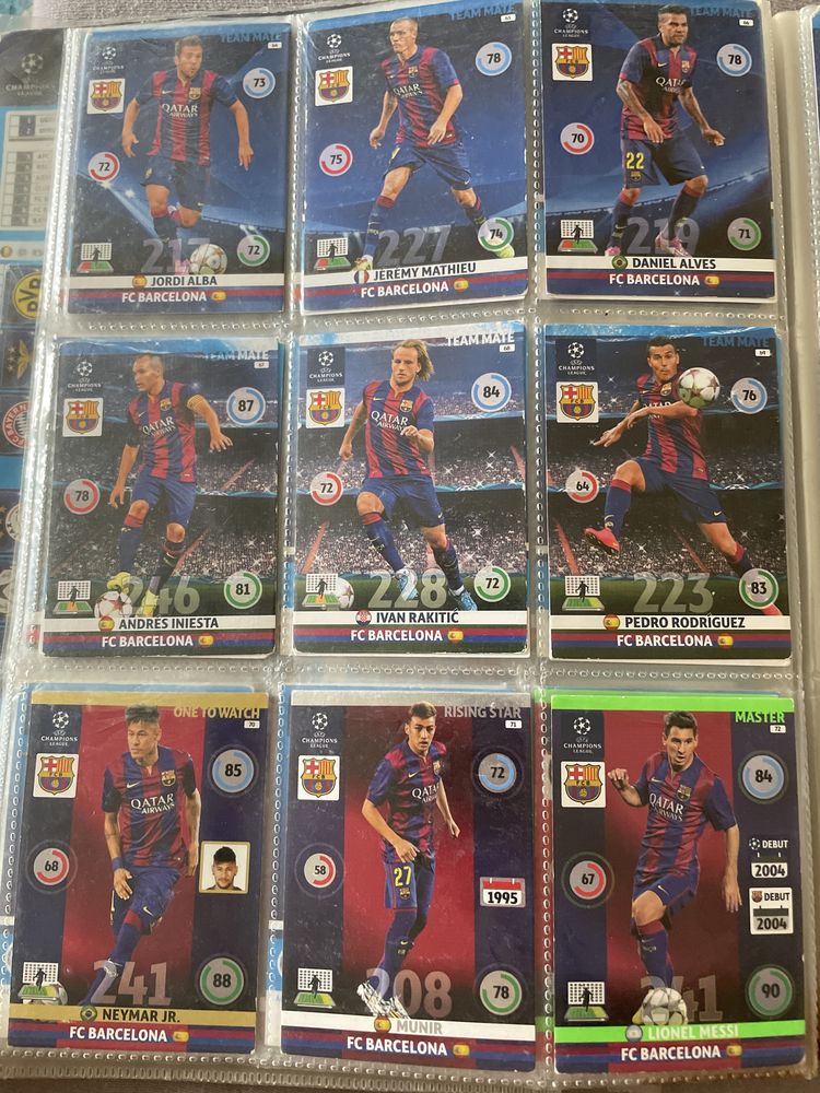 Panini-Champions League 2014-15 album plus karty