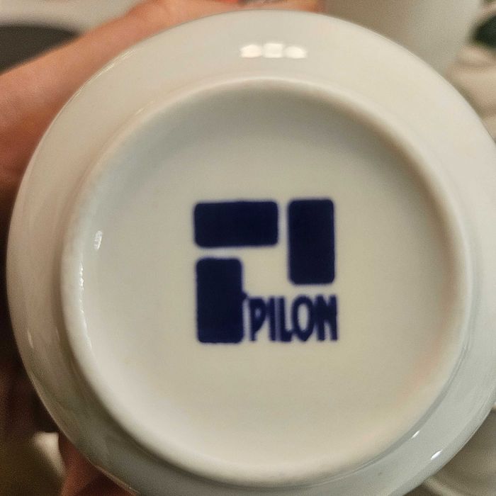 Zepter Pilon zestaw obiadowy + filiżanki+łyżeczki biały porcelana