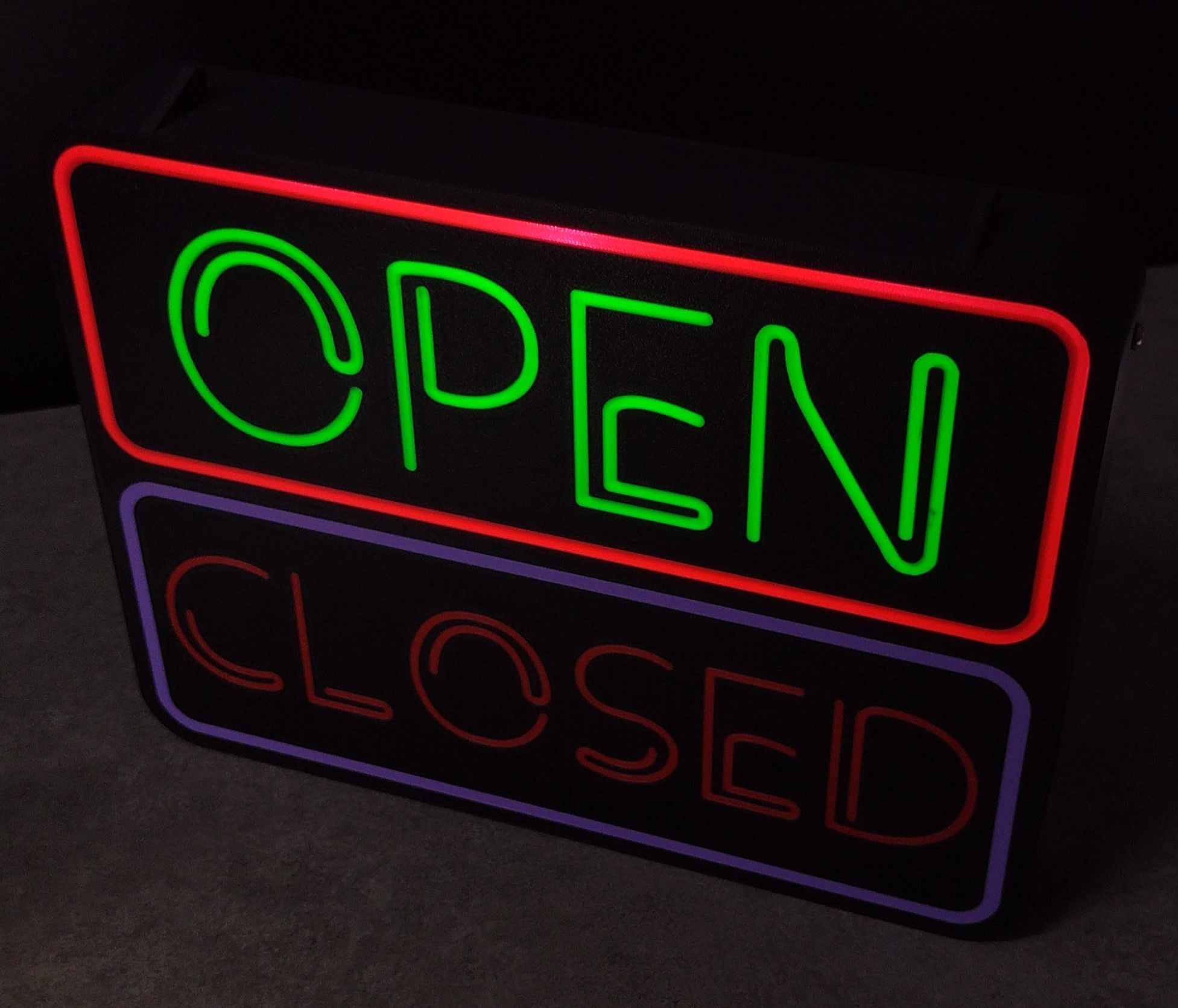 Dekoracja szyld open-closed