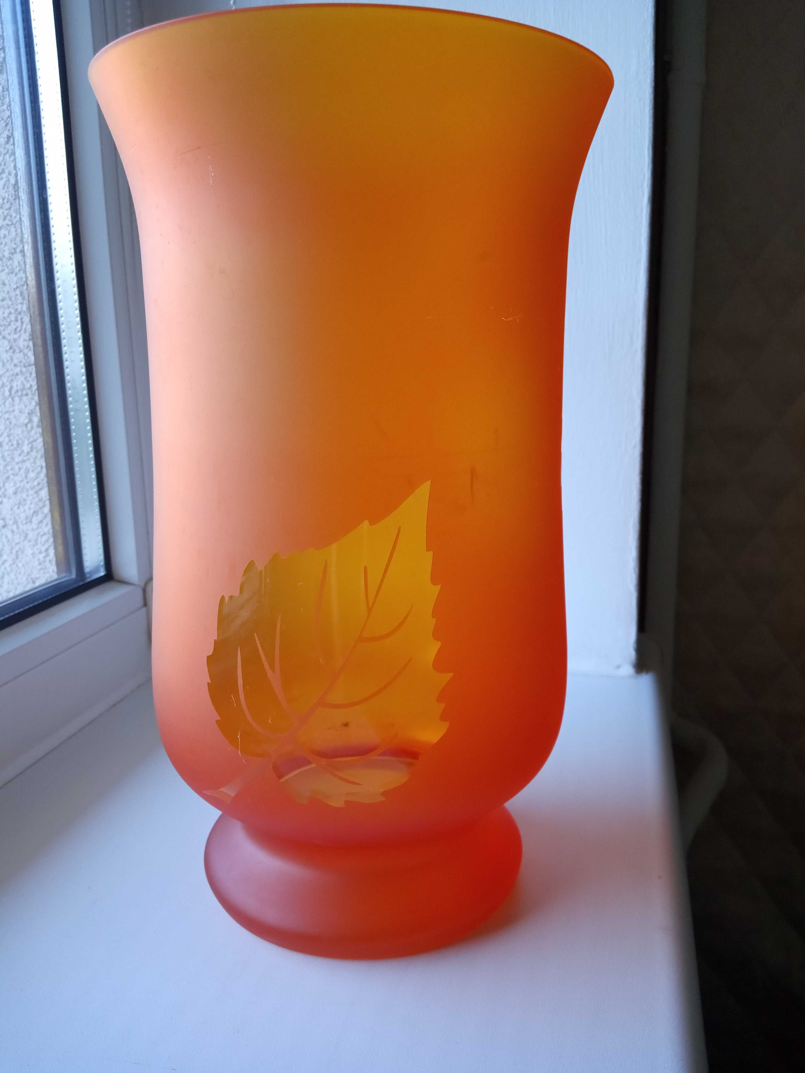 flakon szklany pomarańczowy