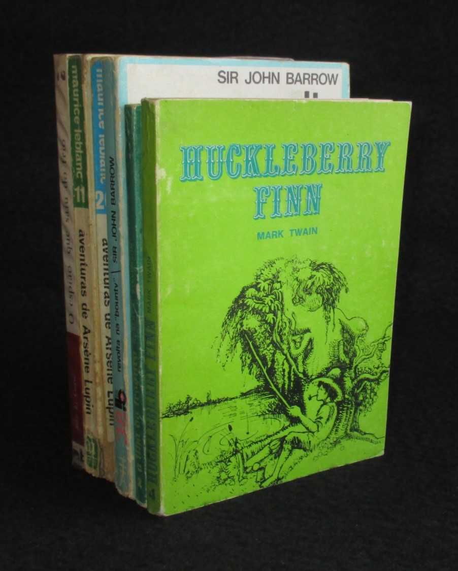 Livros de Bolso Carré Arsène Lupin John Barrow Mark Twain Stevenson