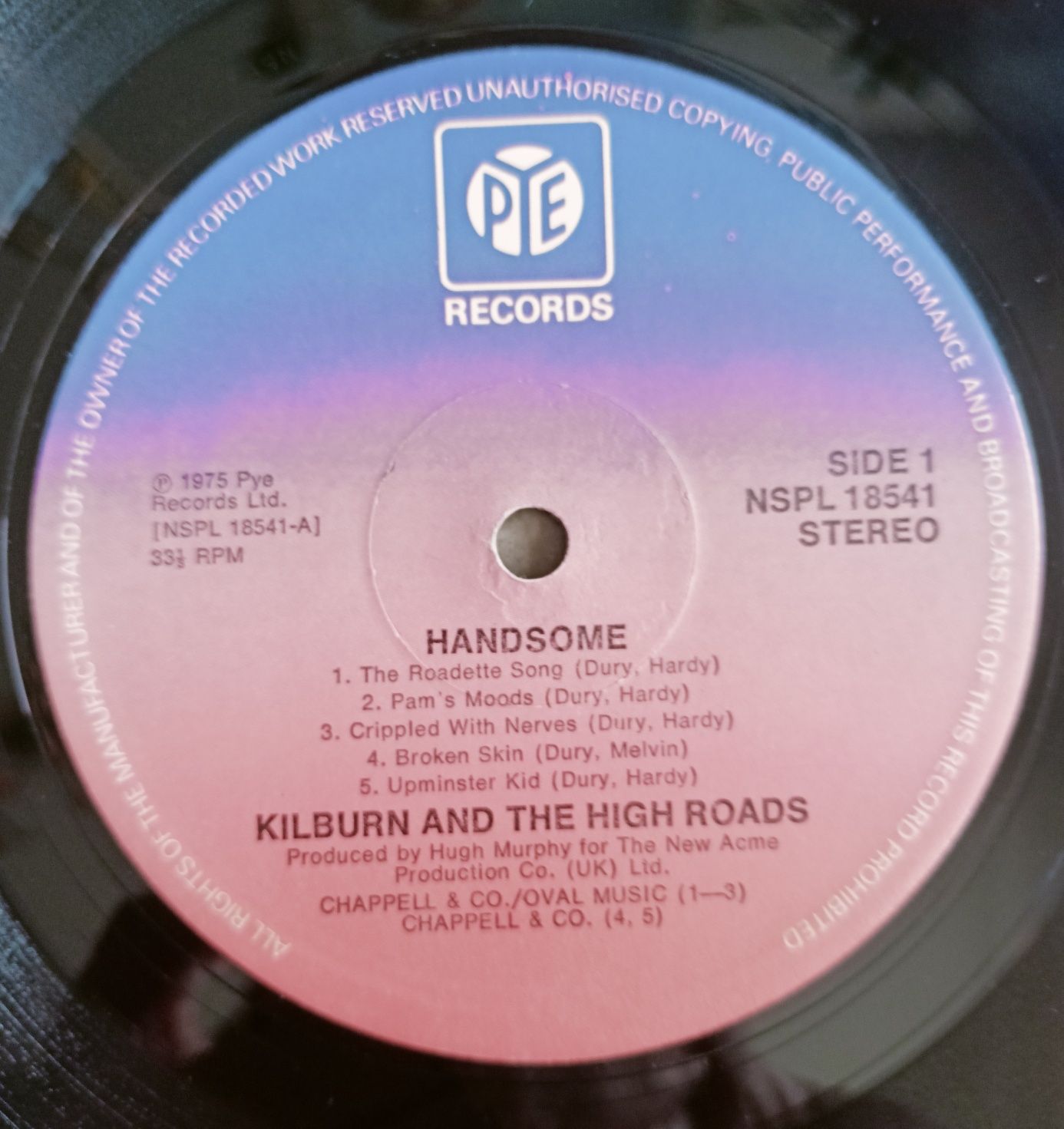 Kilburn and the High-Roads "Handsome" winyl LP