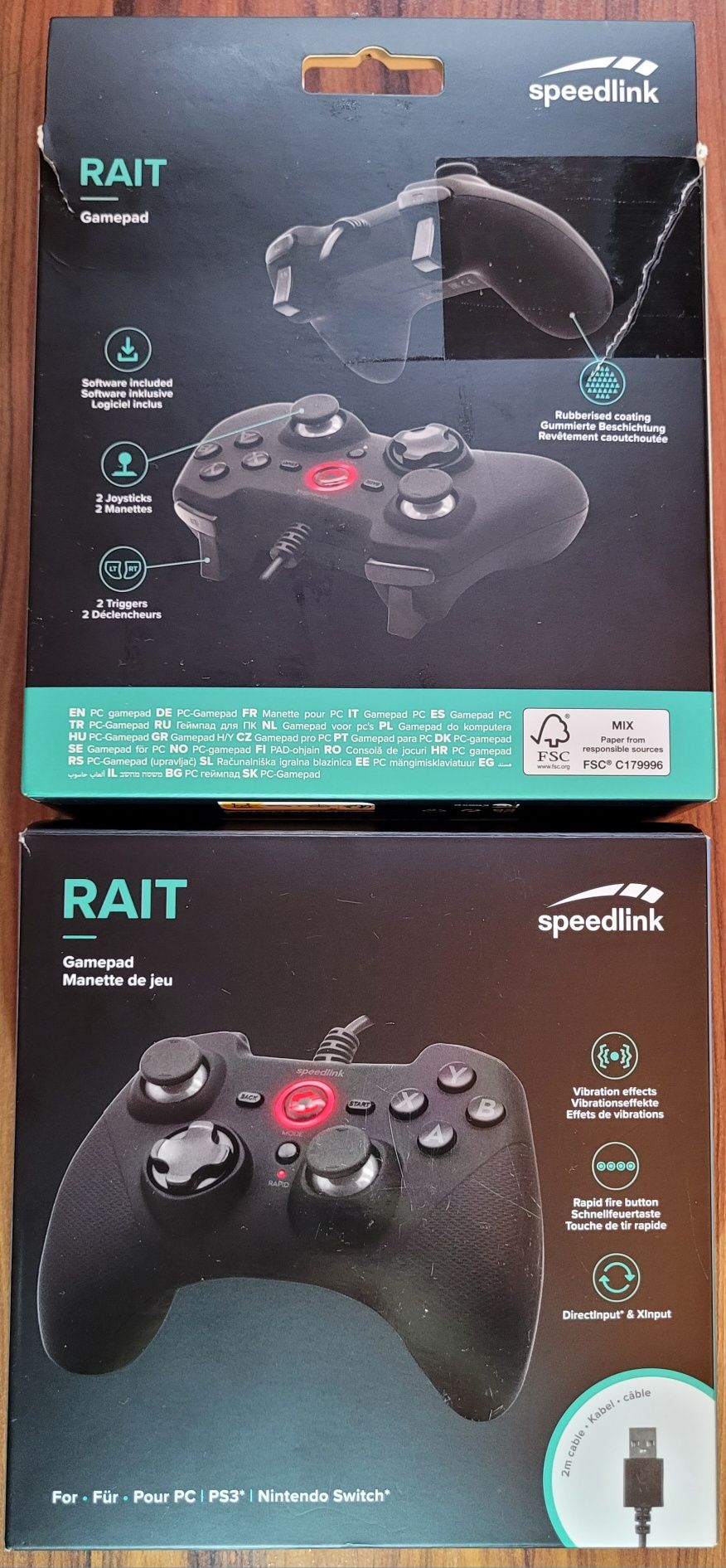 Геймпад проводной Speedlink Rait SL-650010-BK