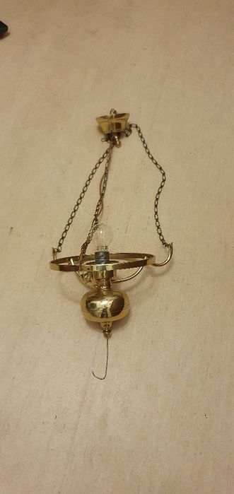 Lampa sufitowa mosiądz