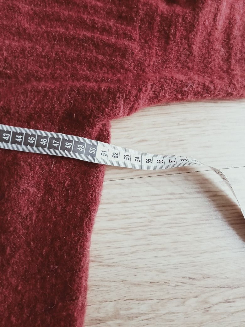 Purpurowy sweter Lindex roz.M wełna i moher