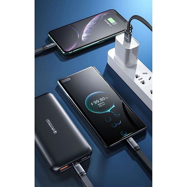 WK Design King Kong 2nd Gen series płaski kabel USB - USB Typ C do szy