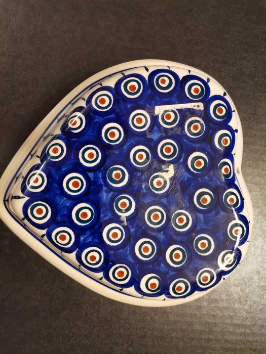 781 Półmisek Zapiek Forma Foremka Serce Ceramika Bolesławiec